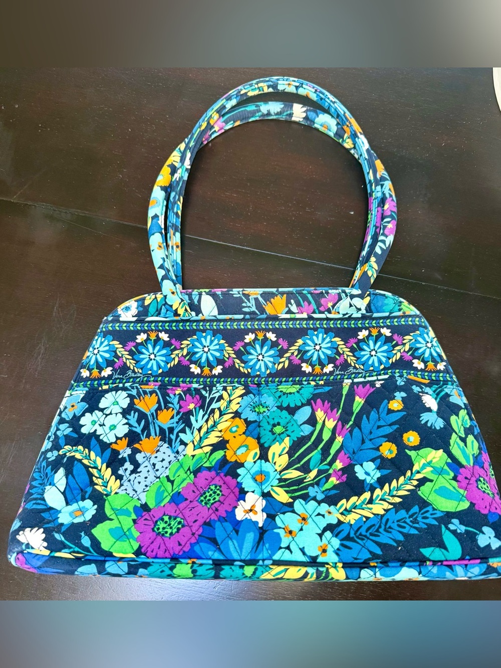 Vera Bradley Quilted Floral Tote Handbag